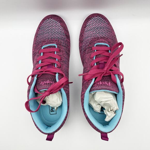 Propet Womens Washable Walker Evolution Sneaker US 8.5 Wide EU 39 Blue Pink NIB - Picture 11 of 12